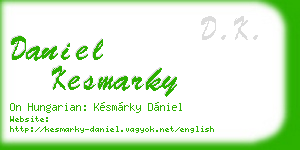 daniel kesmarky business card